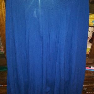 Worthington Ladies Blue Skirt With Pockets